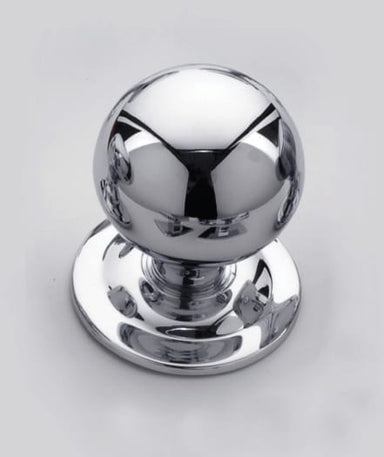 Ball Centre Door Knob on Relieved Plate
