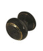 Black Goldline Cupboard Knob