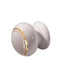 White Goldline Cupboard Knob