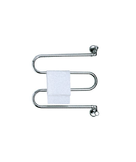 Hotel Swivel Towel Warmer for Hot Water System with Valves