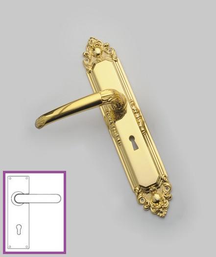 Lever On Fleur Plate (Gold Plated)