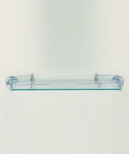 Elite Glass Shelf With Guard Rail