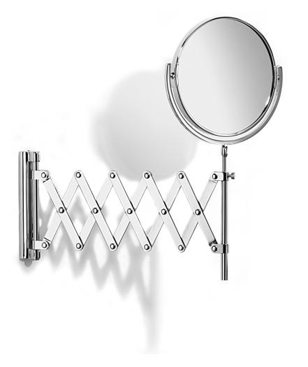 Glide Extending Plain & 5 x Magnifying Mirror