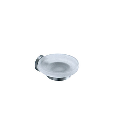 Inox Glass Soap Dish & Holder (Frosted)