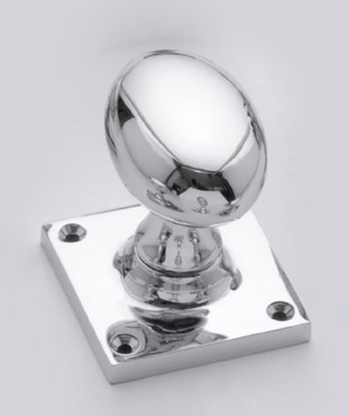 Oval Mortice Door Knob on Square Plate