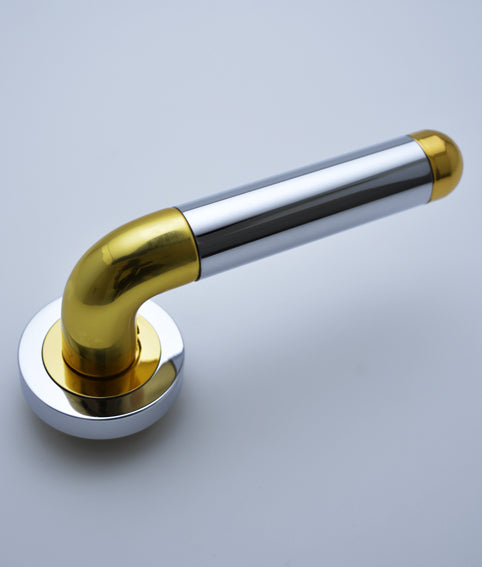 Duo Lever on Rose Chrome/Gold