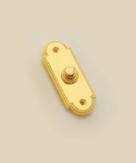 Regency Shaped Bell Push (Gold Plated)