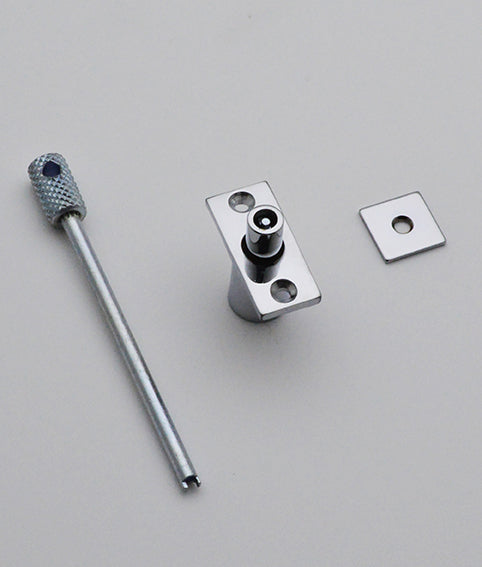 Removable Window Stop Retractable Sash Window Stop c/w Key — A&H Brass