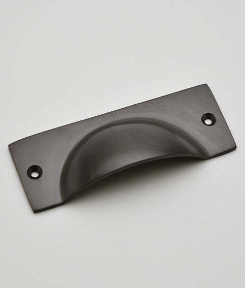 Cadiz Rectangular Cup Drawer Pull — A&H Brass