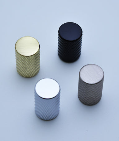 Knurled Cylinder Cupboard Knob