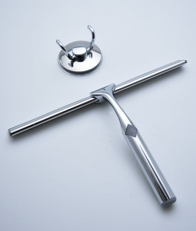 Chrome Squeege with Holder