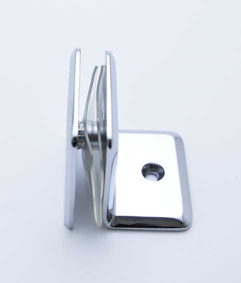 Bevelled Edge Glass Clamp With Leg