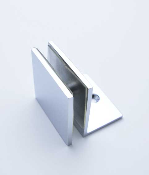 Square Edge Glass Clamp With Leg