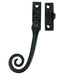 Black Wrought Iron Curly Tail Casement Fastener