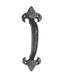 Black Wrought Iron Fleur Pull Handle