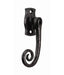 Black Wrought Iron Curly Tail Locking Espagnolette Handle