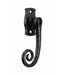 Black Wrought Iron Curly Tail Locking Espagnolette Handle
