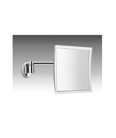 Hotel Square Shaving/Make-Up Mirror with Clear Frame