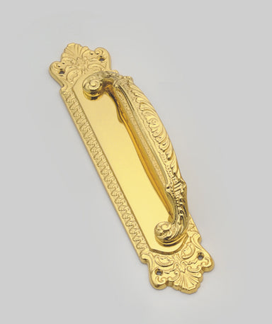 Vulcan Pull Handle On Plate (Gold Plated)
