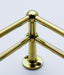 6mm Solid Brass Fiddle Rail Corner Bracket