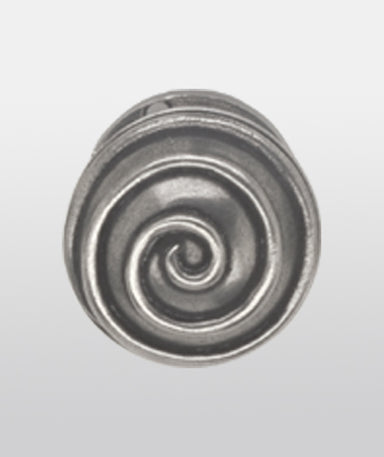 Chateau Swirl Mortice Door Knob (Solid Pewter)