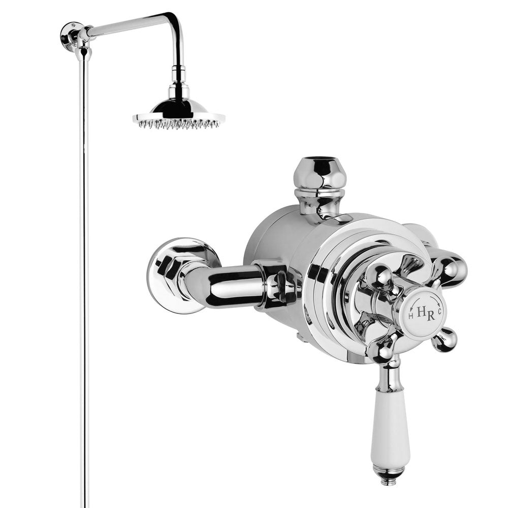 Exposed Thermostatic Shower Set with Overhead Shower