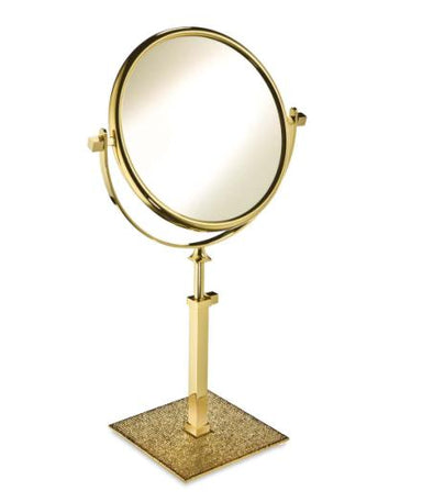 Swarovski Encrusted Make-Up Plain & 5 x Magnifying Mirror