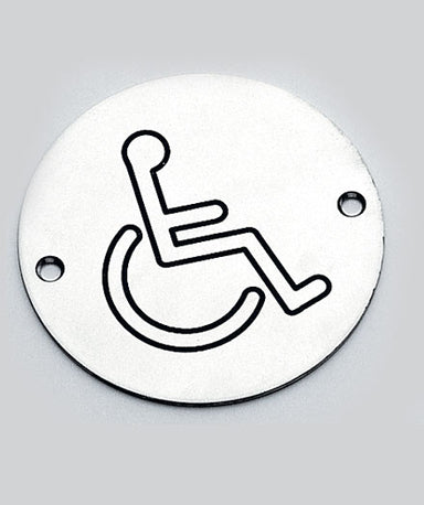 Engraved Disabled Symbol