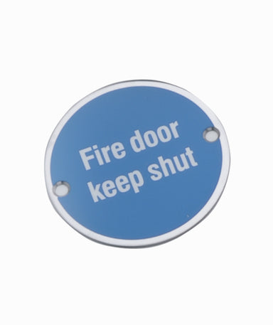 Sign: Fire Door Keep Shut
