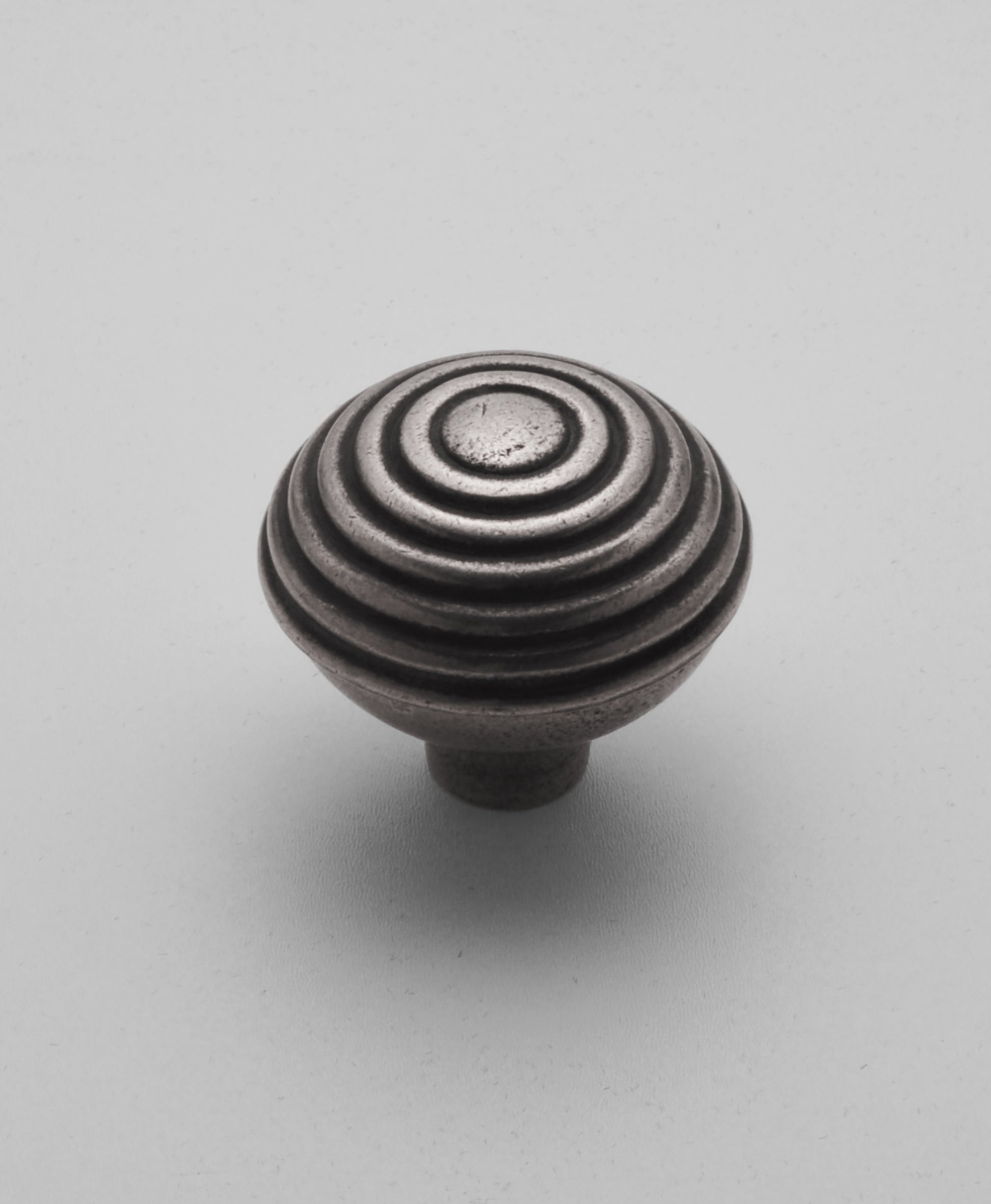 Concentric Cupboard Knob (Solid Pewter)