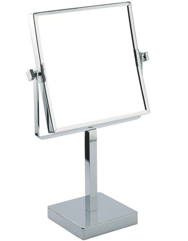 Free Standing Swivel Make-Up Plain & 3 x Magnifying Mirror