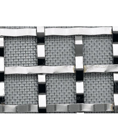 Crimped Plain Woven Grille with Mesh