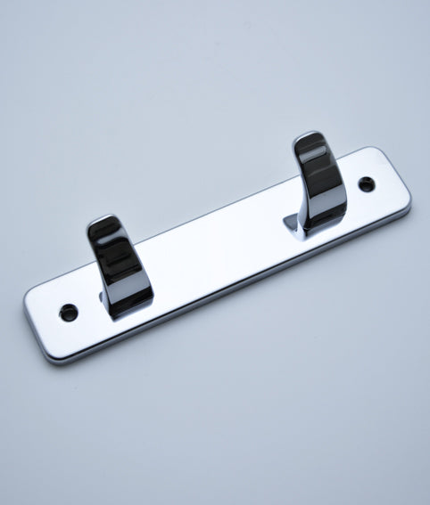 Hotel Double Robe Hook on Plate