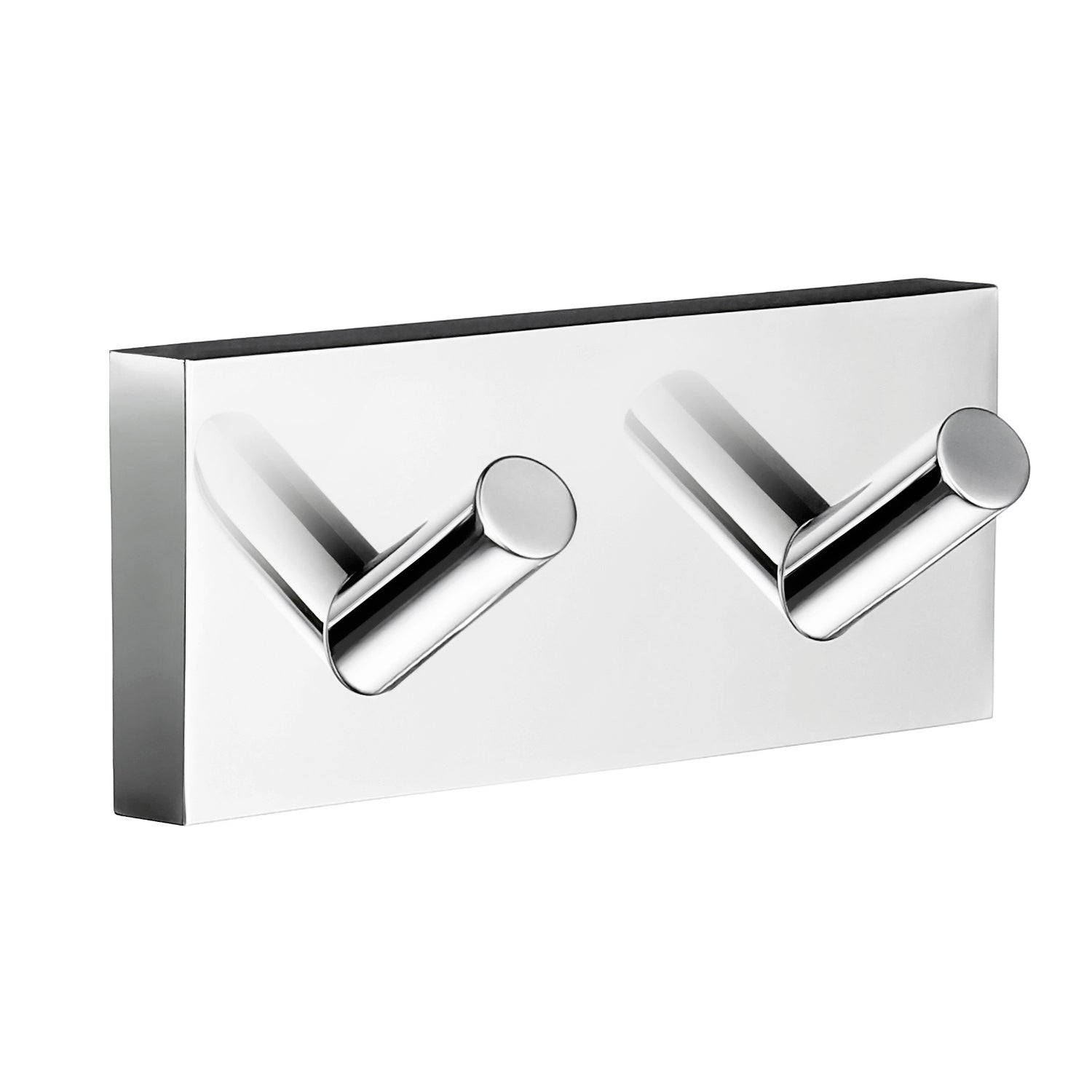 Twin Coat Hook On Rectangular Plate