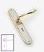 Space Edge Lever On Plate (Satin Nickel/Gold)