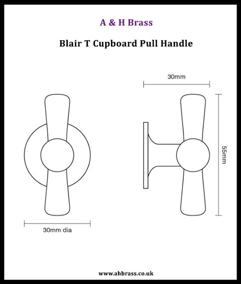Blair T Cupboard Pull Handle