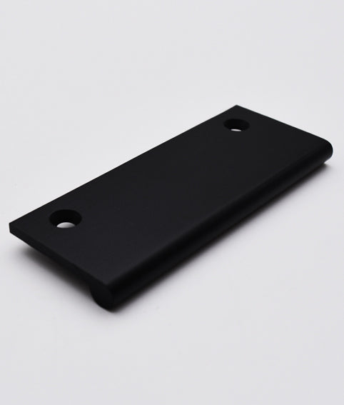 Matt Black Top Fix Lipped Cabinet Edge Pull