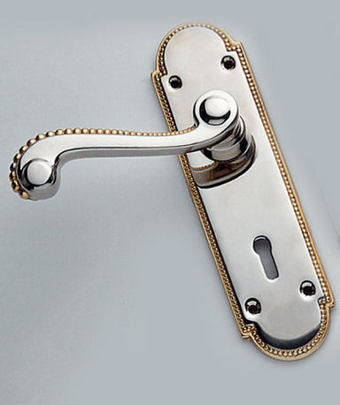 Perland Beaded Lever on Plate (Nickel/Gold)