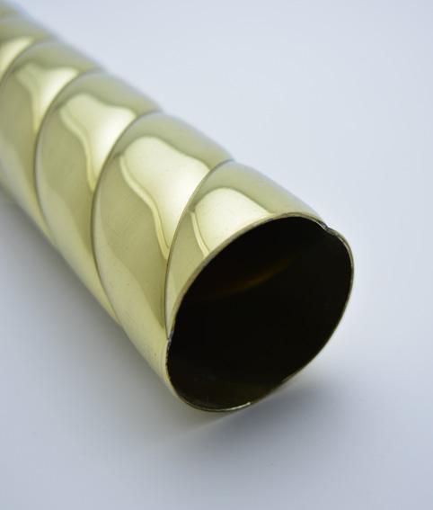 Rope Twist Solid Brass Tube 2 Metre Length