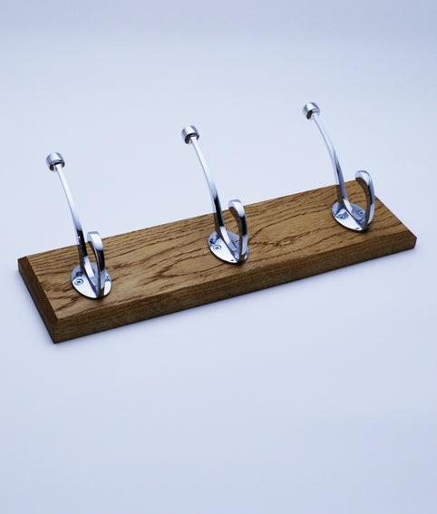 Wahoo Hat Rack Walgrave 3 Hat & Coat Hook Rack | A&H Brass