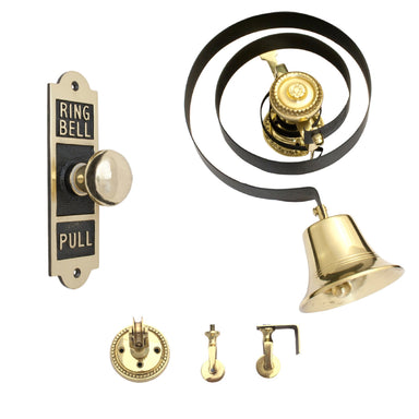 Butler's Bell c/w Pulleys & Rectangular Bell Pull