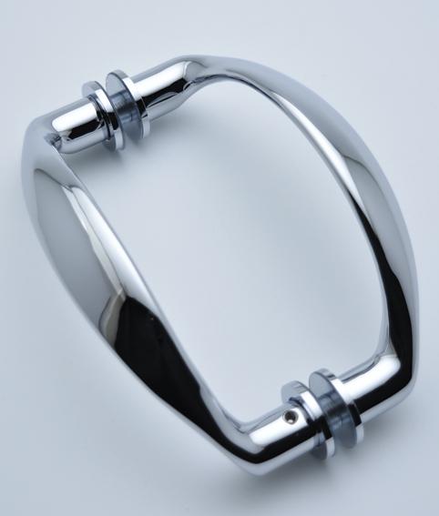 Cranked Pull Handle (Back to Back) — A&H Brass