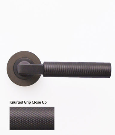 Cadiz Knurled Lever on Rose