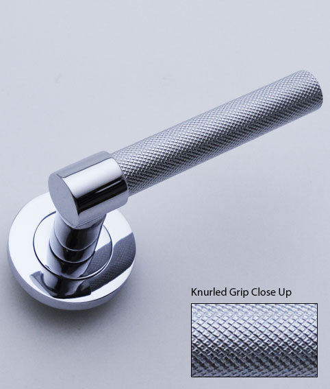 Capped Knurled Lever On Rose