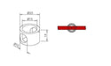 Fiddle Rail Adaptor for Centre Bracket