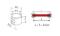 Fiddle Rail Adaptor for End Bracket