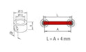 Fiddle Rail Adaptor for End Bracket