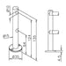 Fiddle Rail Double End Bracket 10mm