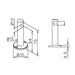 Fiddle Rail End Bracket 10mm