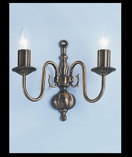 Flemish Twin Wall Light